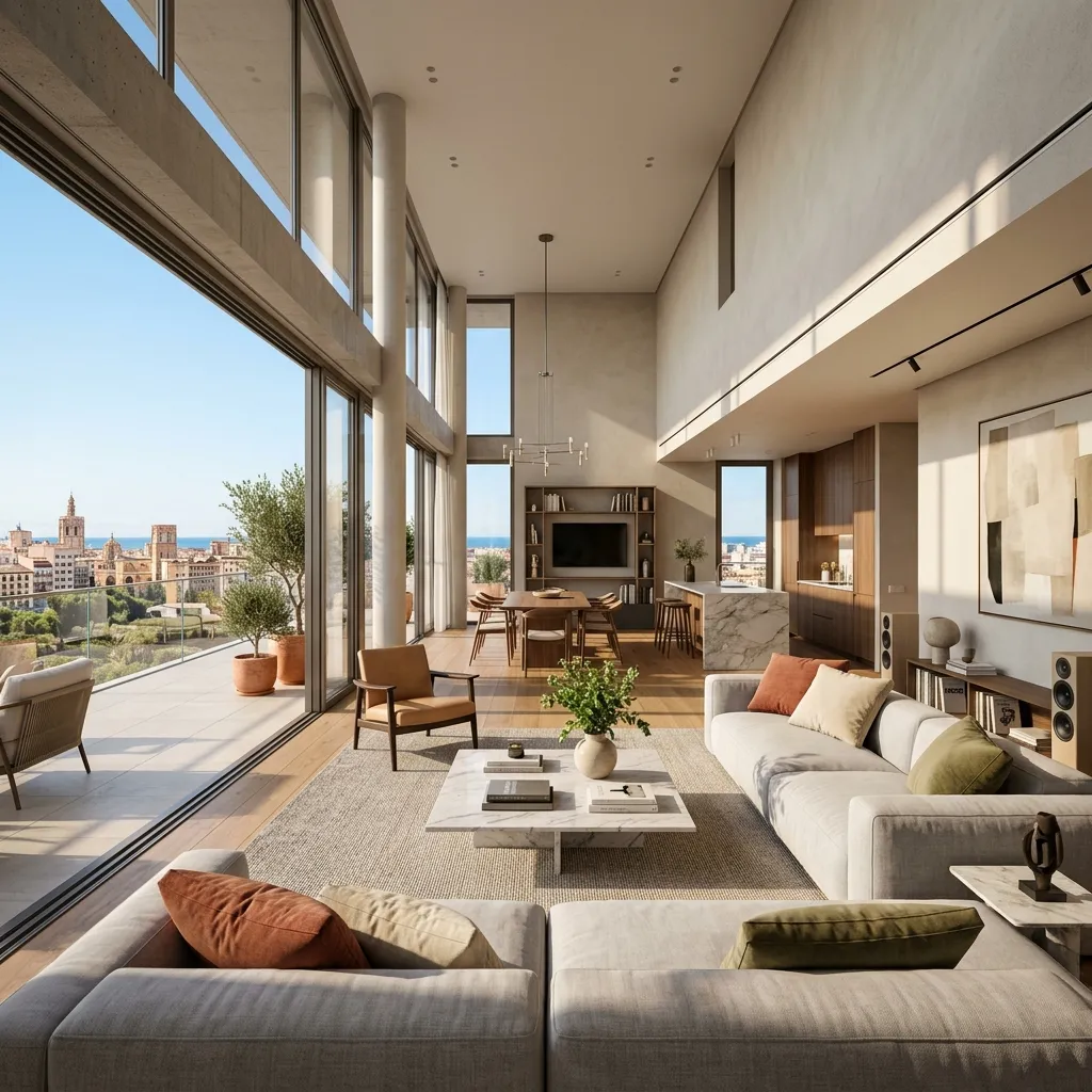 Renovated living room — Calle del Mar, Puerto de Sagunto